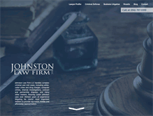 Tablet Screenshot of johnstonlawkc.com